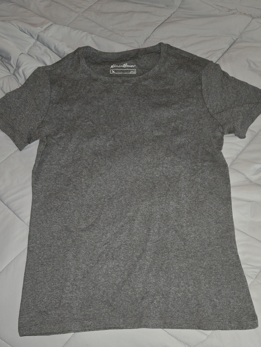 Eddie Bauer Women's Short-Sleeve Crewneck Tee - Gray